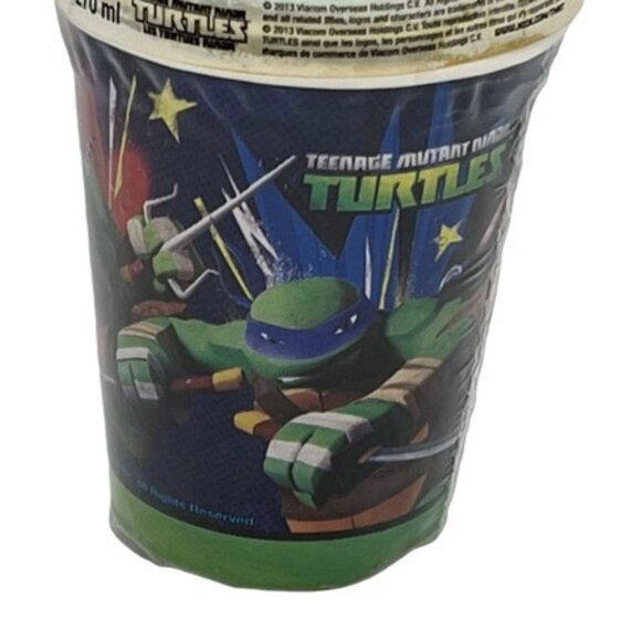 TMNT Teenage Mutant Ninja Turtles Nickelodeon Disposable Cups 8 Count for Partie - Picture 3 of 3